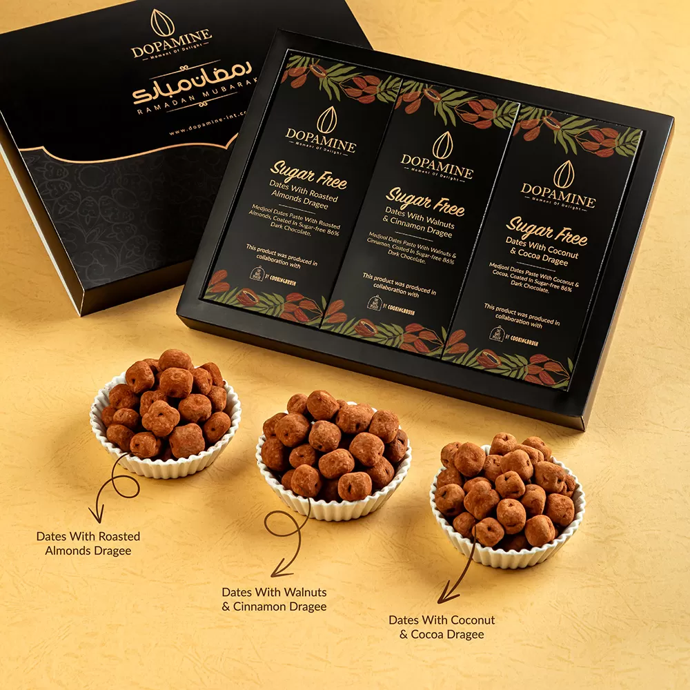 Sugar Free Dates With Coconut & Cocoa Dragee